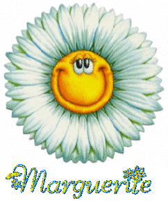 Prénom Marguerite en signature animée