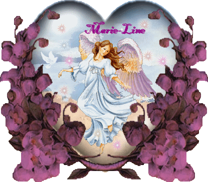 Prénom Marie Lyne en signature animée