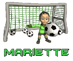 Prénom Mariette en signature animée