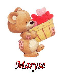Prénom Maryse en signature animée