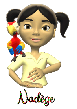 Prénom Nadege en signature animée