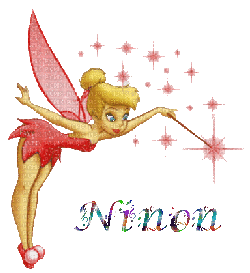 Prénom Ninon en signature animée