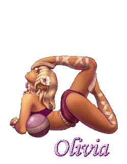 Prénom Olivia en signature animée