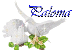 Prénom Paloma en signature animée