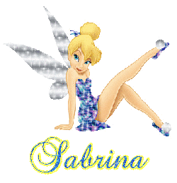 Prénom Sabrina en signature animée