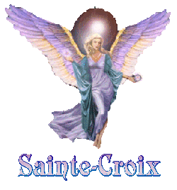 Prénom Sainte Croix en signature animée