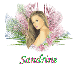 Prénom Sandrine en signature animée