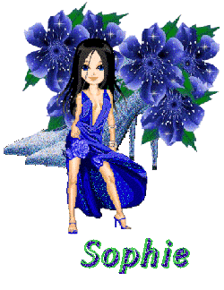 Prénom Sophie en signature animée