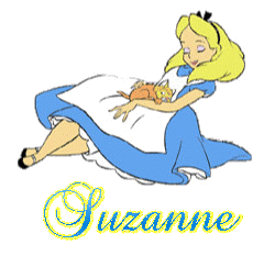 Prénom Suzanne en signature animée