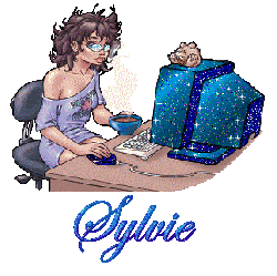 Prénom Sylvie en signature animée