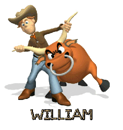 Prénom William en signature animée