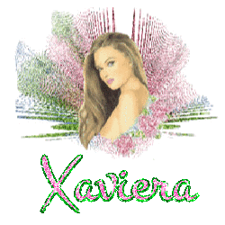 Prénom Xaviera en signature animée