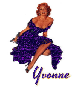 Prénom Yvonne en signature animée