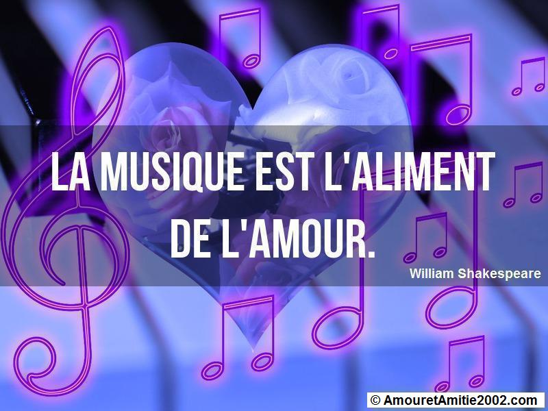 Citation Amour La Musique Est L Aliment De L Amour