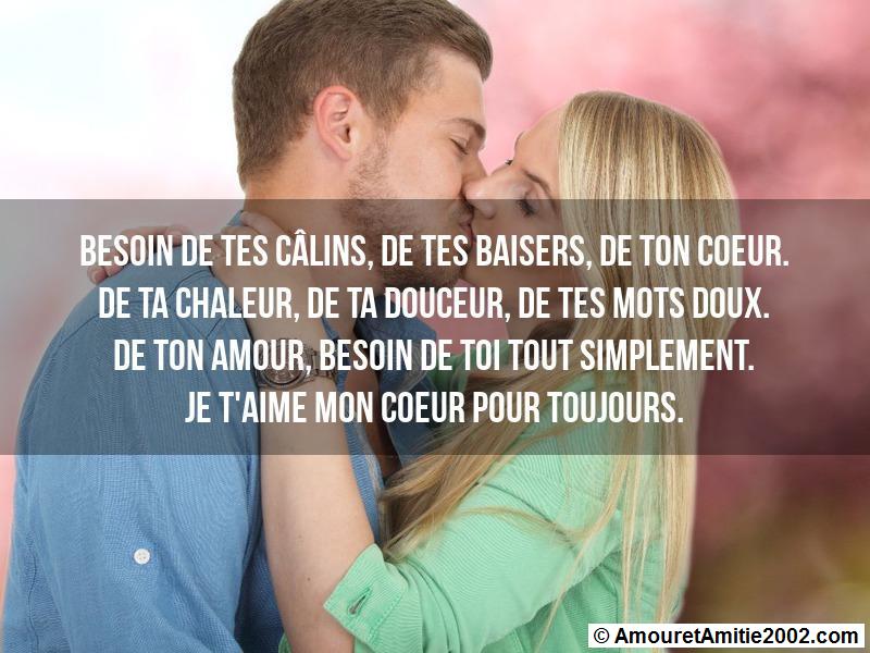 Message Amour Besoin De Tes Calins