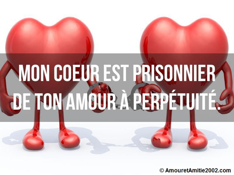 Message Amour Mon Coeur Est Prisonnier De Ton Amour à