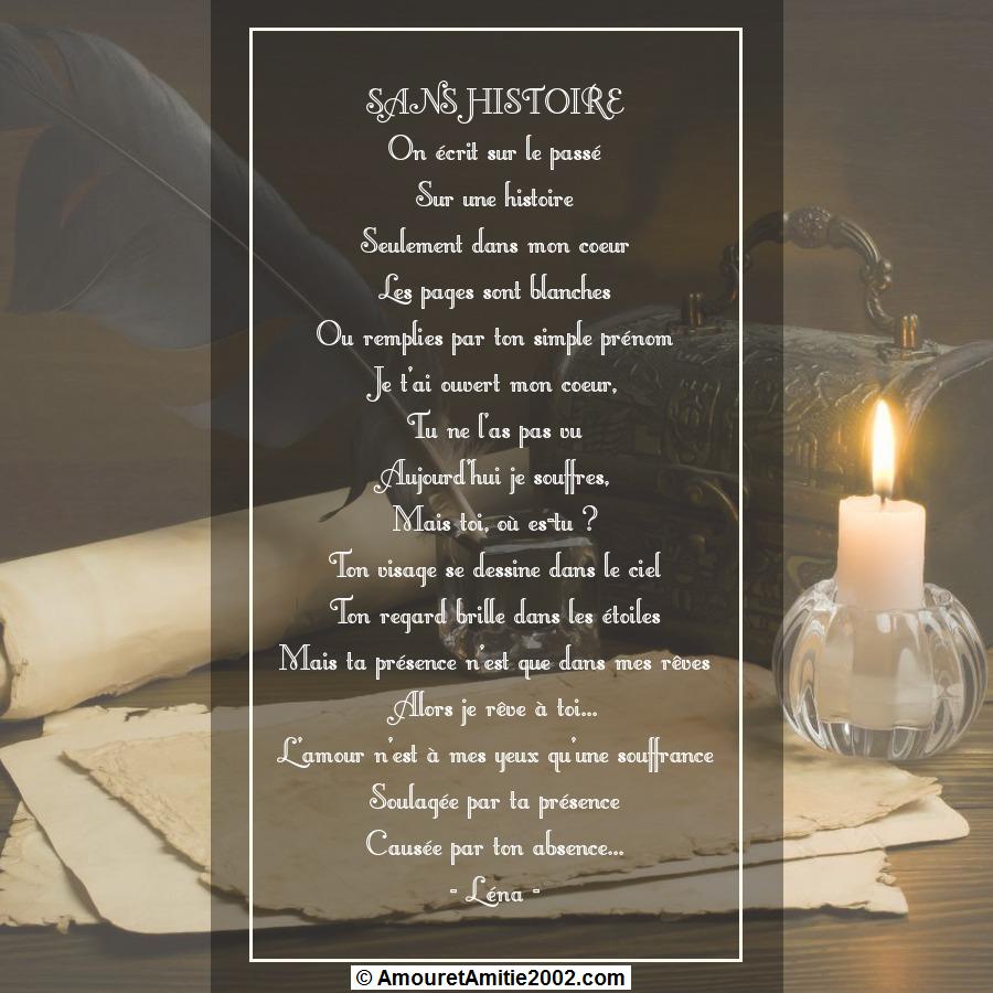 poeme sans histoire