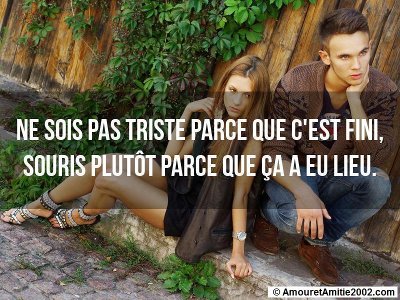 Proverbe Amour Ne Sois Pas Triste Parce Que C Est Fini