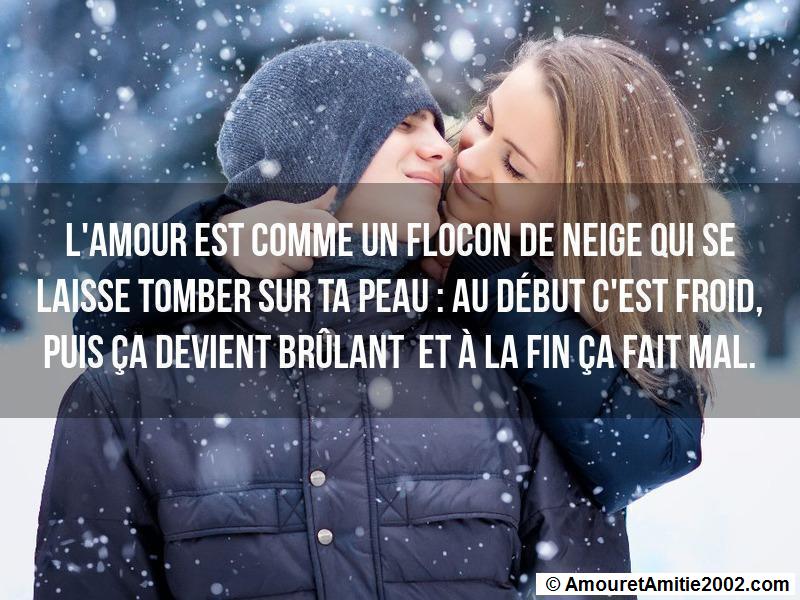 Proverbe Amour L Amour Est Comme Un Flocon De Neige