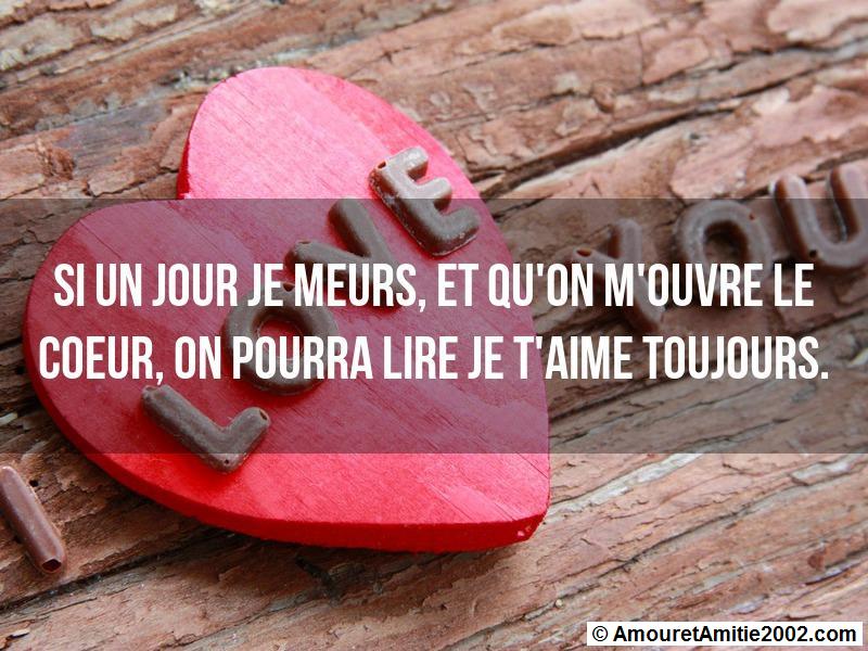 Sms Amour Si Un Jour Je Meurs Et Qu On M Ouvre Le Coeur