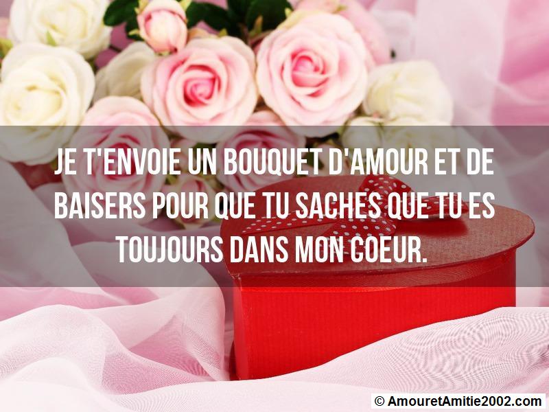 Sms Amour Je Tenvoie Un Bouquet Damour Et De Baisers